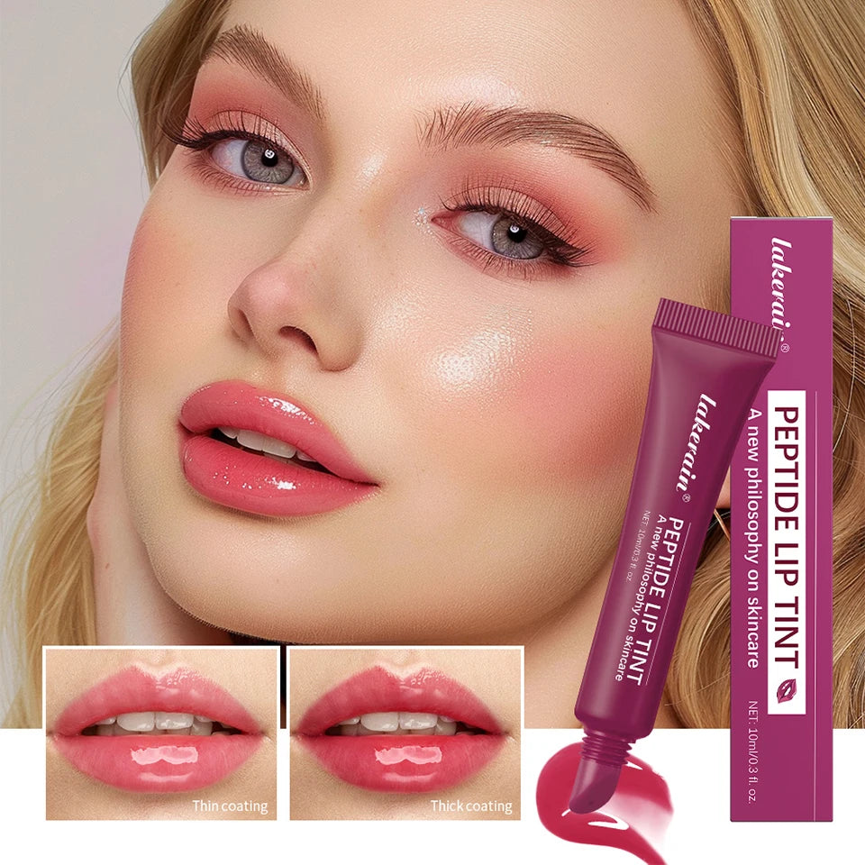 Peptide Lip Tint and Hydrating Lip Gloss for Daily Makeup and Lip Care Routine - 10