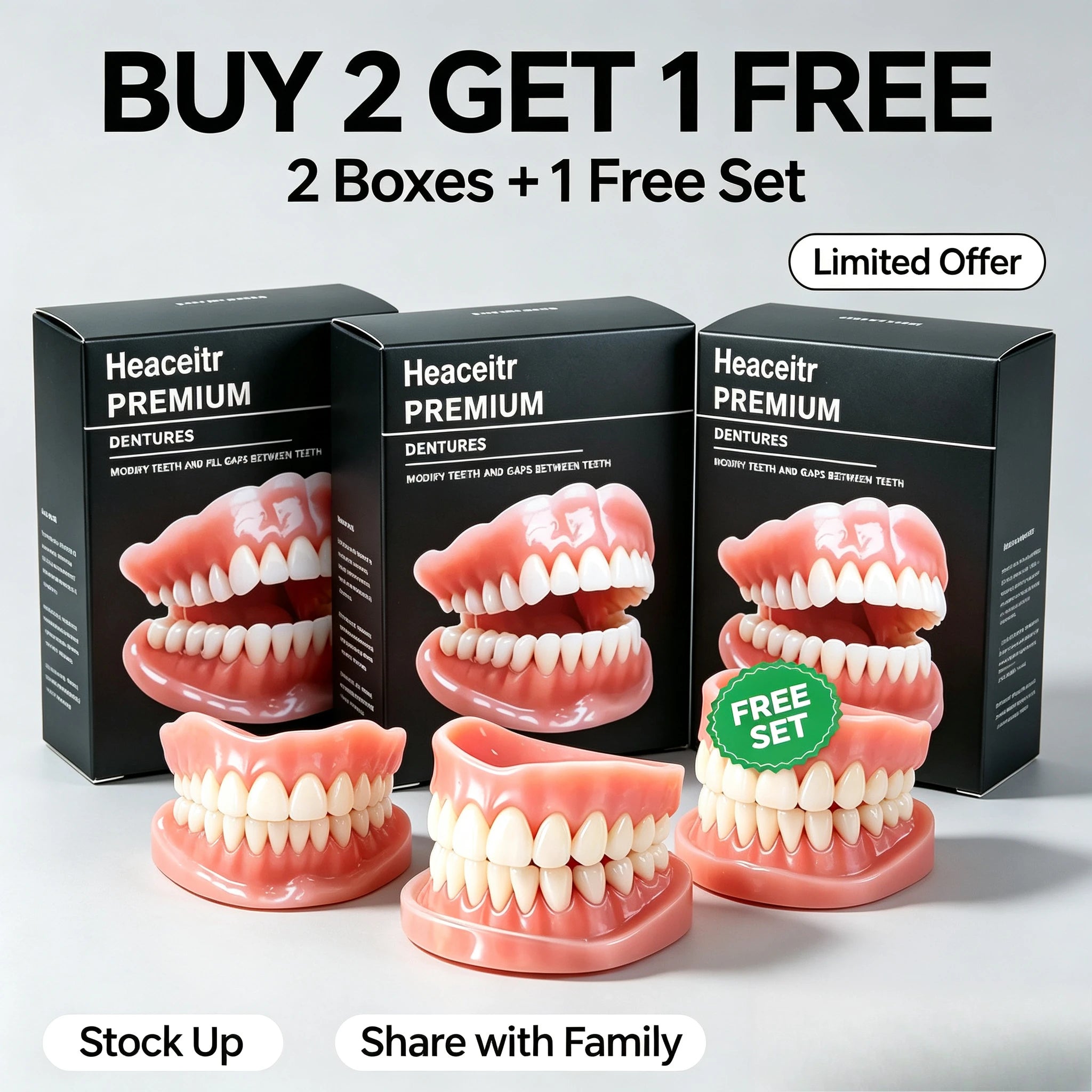 Slim Custom Fit Dentures and Flexible Cosmetic Teeth for Natural Smile Comfort - 9