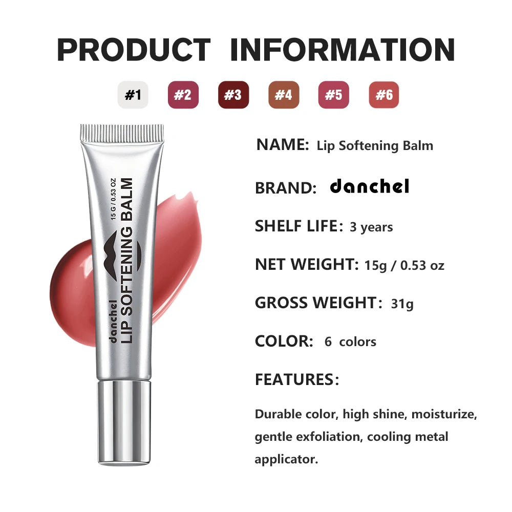 Lip Softening Balm and Hydrating Tinted Gloss for Smooth and Nourished Dry Lips