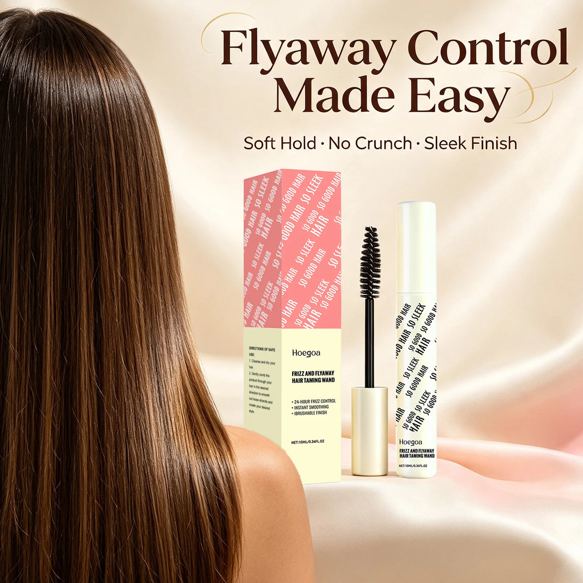 Hair Taming Wand and Flyaway Smoothing Stick for Sleek Hairstyles Daily