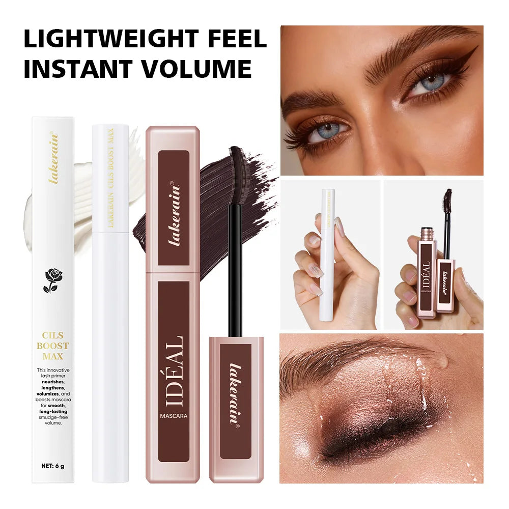 Enhancing Mascara Primer and Lengthening Mascara Set for Dramatic Daily Eye Makeup