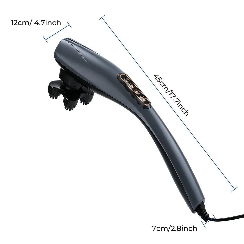 Handheld Percussion Massager and Deep Tissue Body Wand for Home and Office Relief