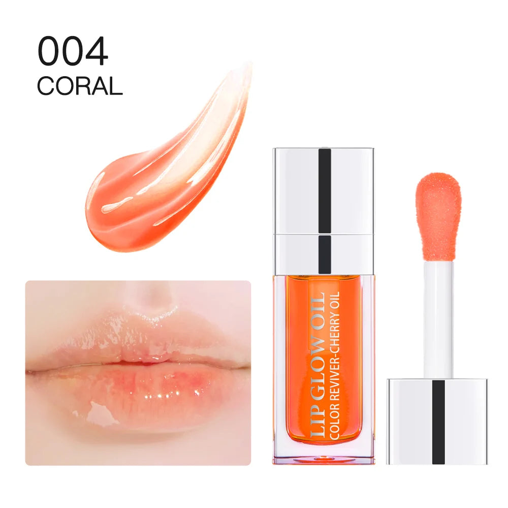 Lip Oil Plumping Lip Gloss and Hydrating Tinted Lip Glow for Daily Makeup Routines - 32