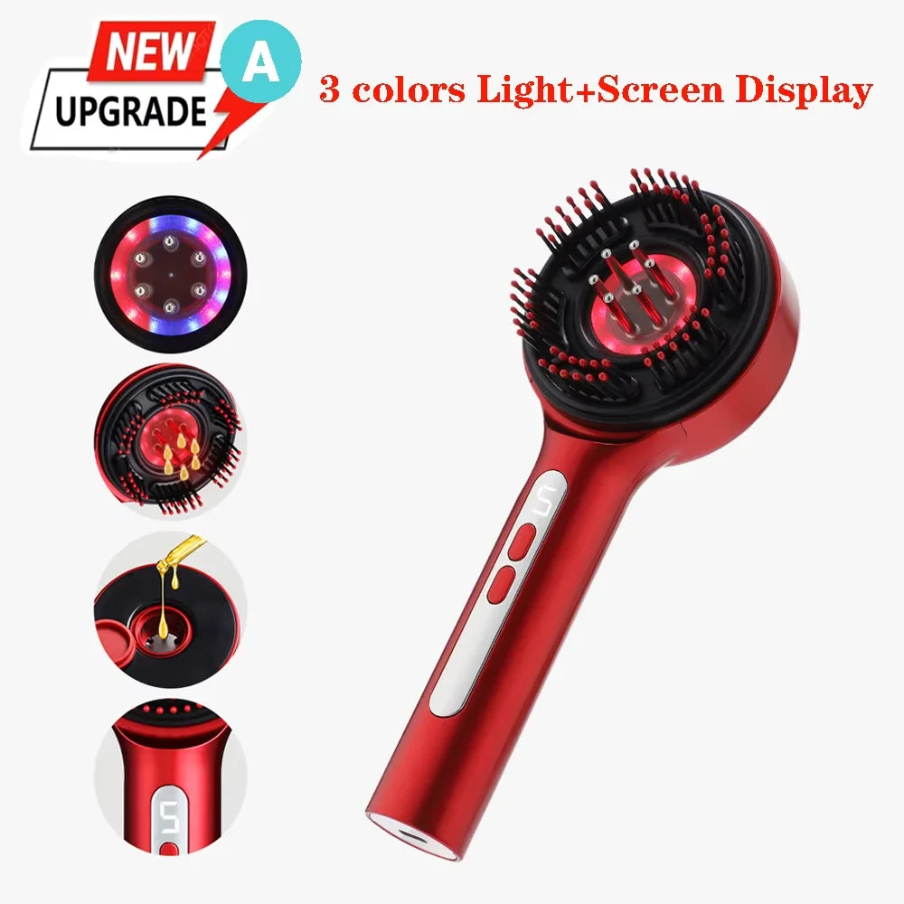 Electric Scalp Massager and Hair Growth Comb for Daily Scalp Care Relaxation
