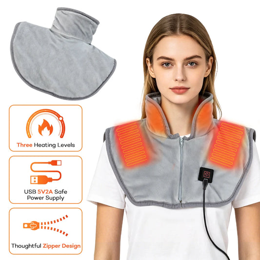 Electric Heating Shoulder Pad and Heated Neck Wrap for Daily Warmth and Relaxation