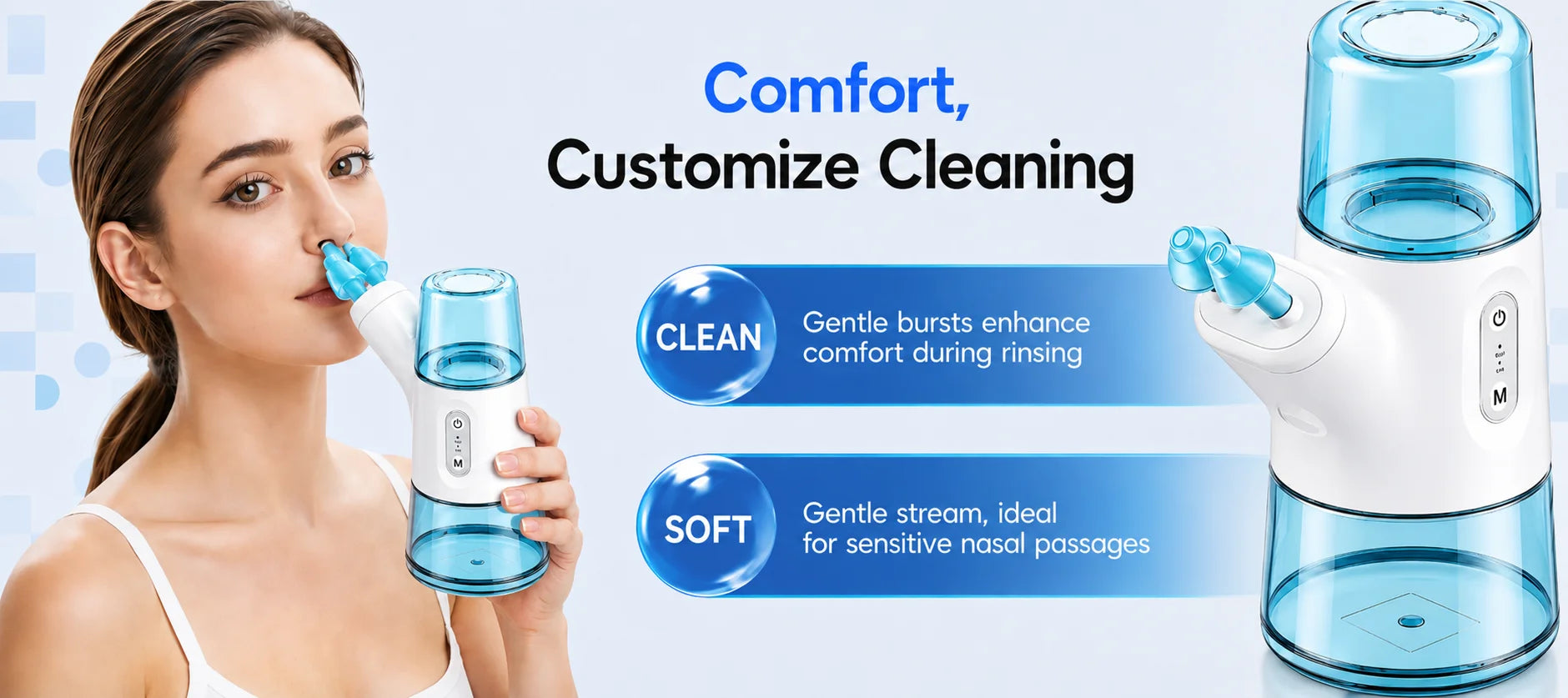Electric Nasal Irrigator and Sinus Rinse Device for Daily Congestion Relief - 11