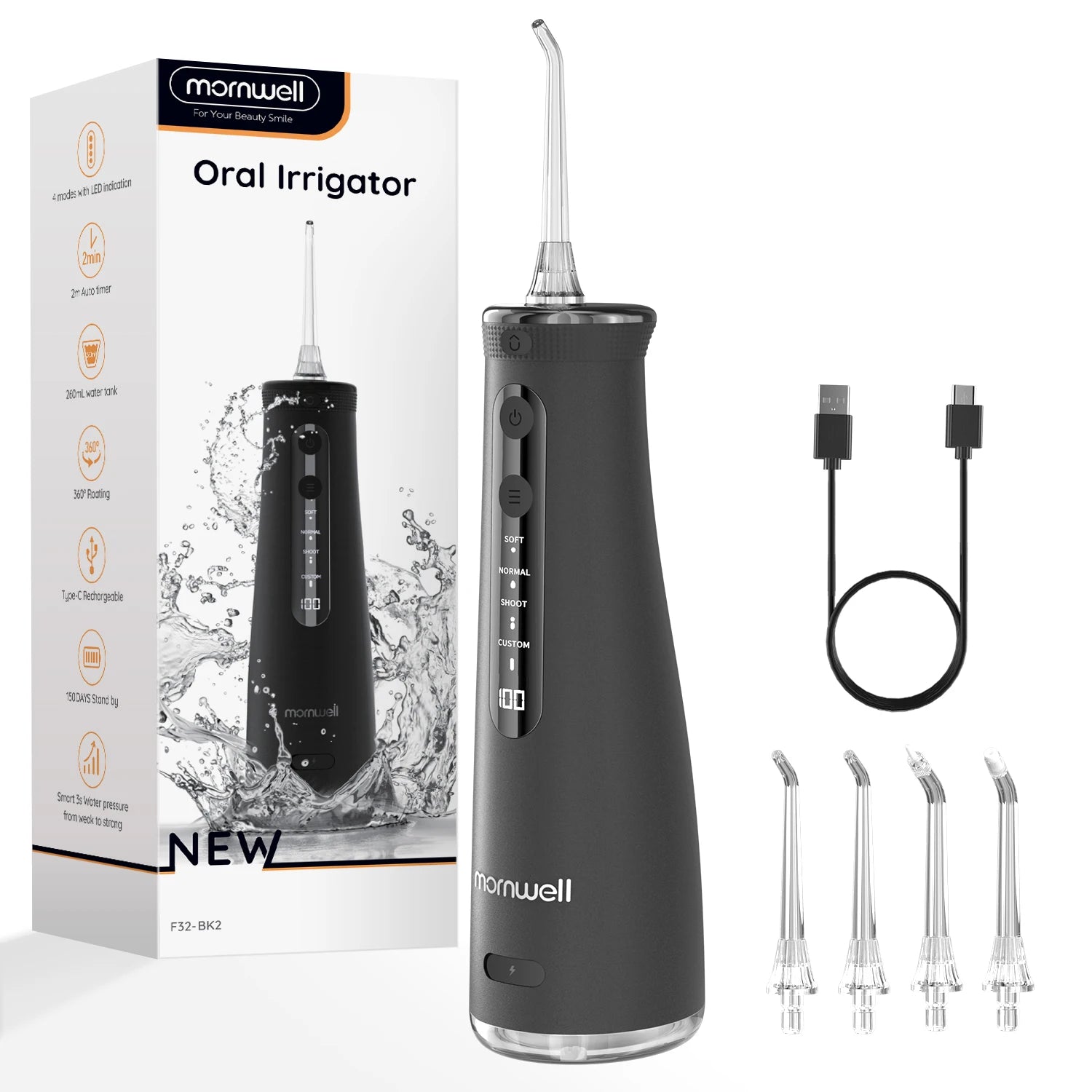 Electric Oral Irrigator and Water Flosser for Daily Dental Teeth Cleaning - 14
