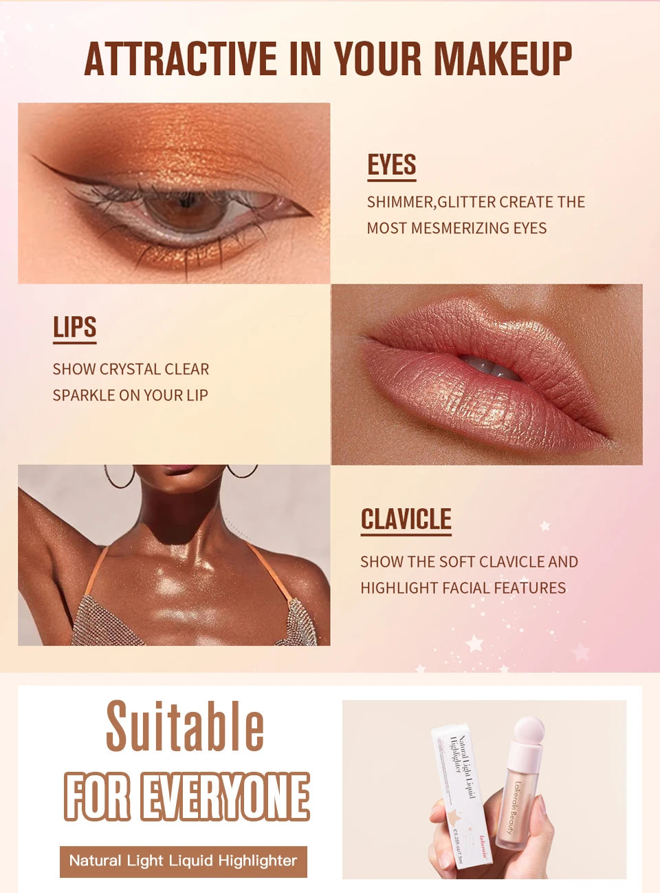 Liquid Highlighter and Shimmer Makeup Luminizer for Radiant Glow and Beauty - 13