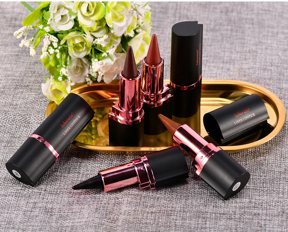 Matte Lip Liner and Lipstick Pen for Long Lasting Waterproof Daily Makeup Look - 27
