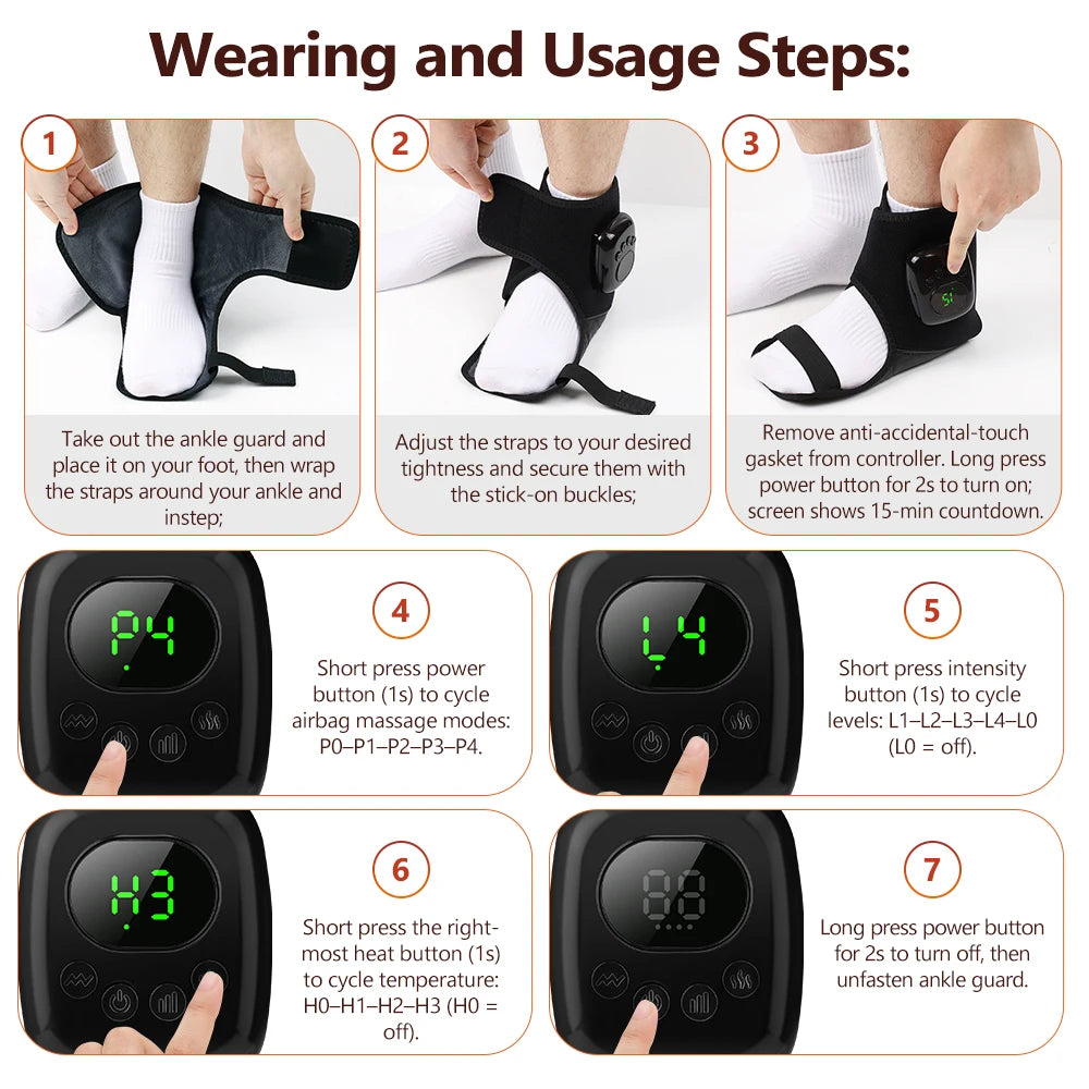 Cordless Wrist Massager and Heated Hand Wrap for Daily Relaxation and Muscle Relief