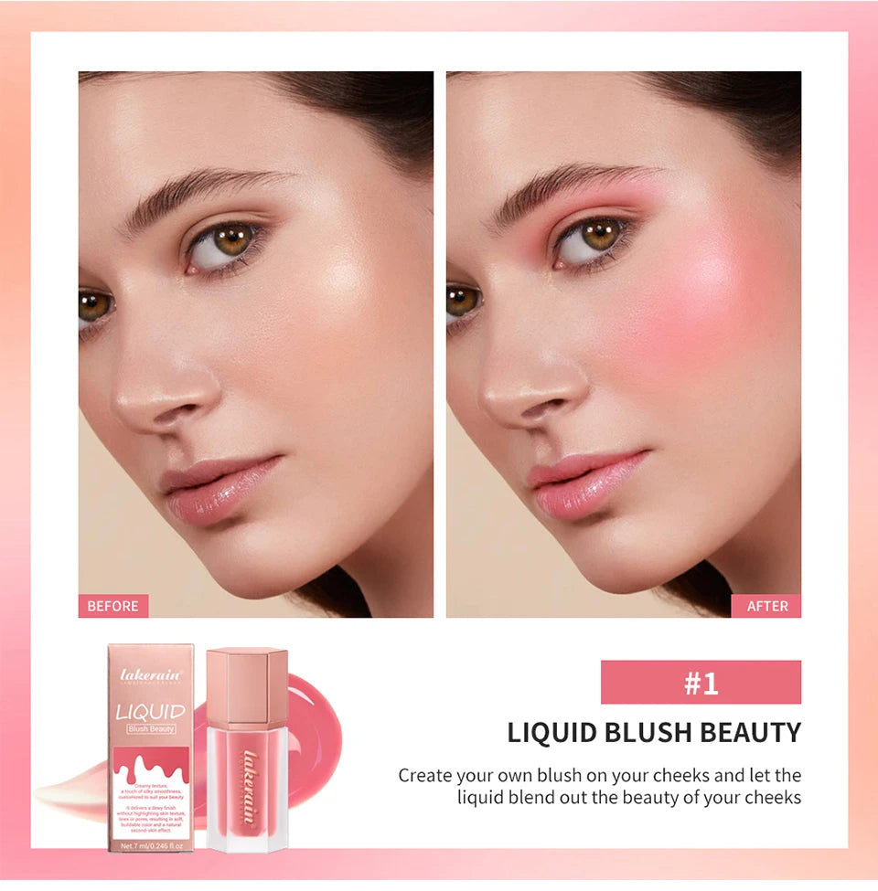 Liquid Blush and Cream Face Tint for a Natural Long Lasting Matte Makeup Finish