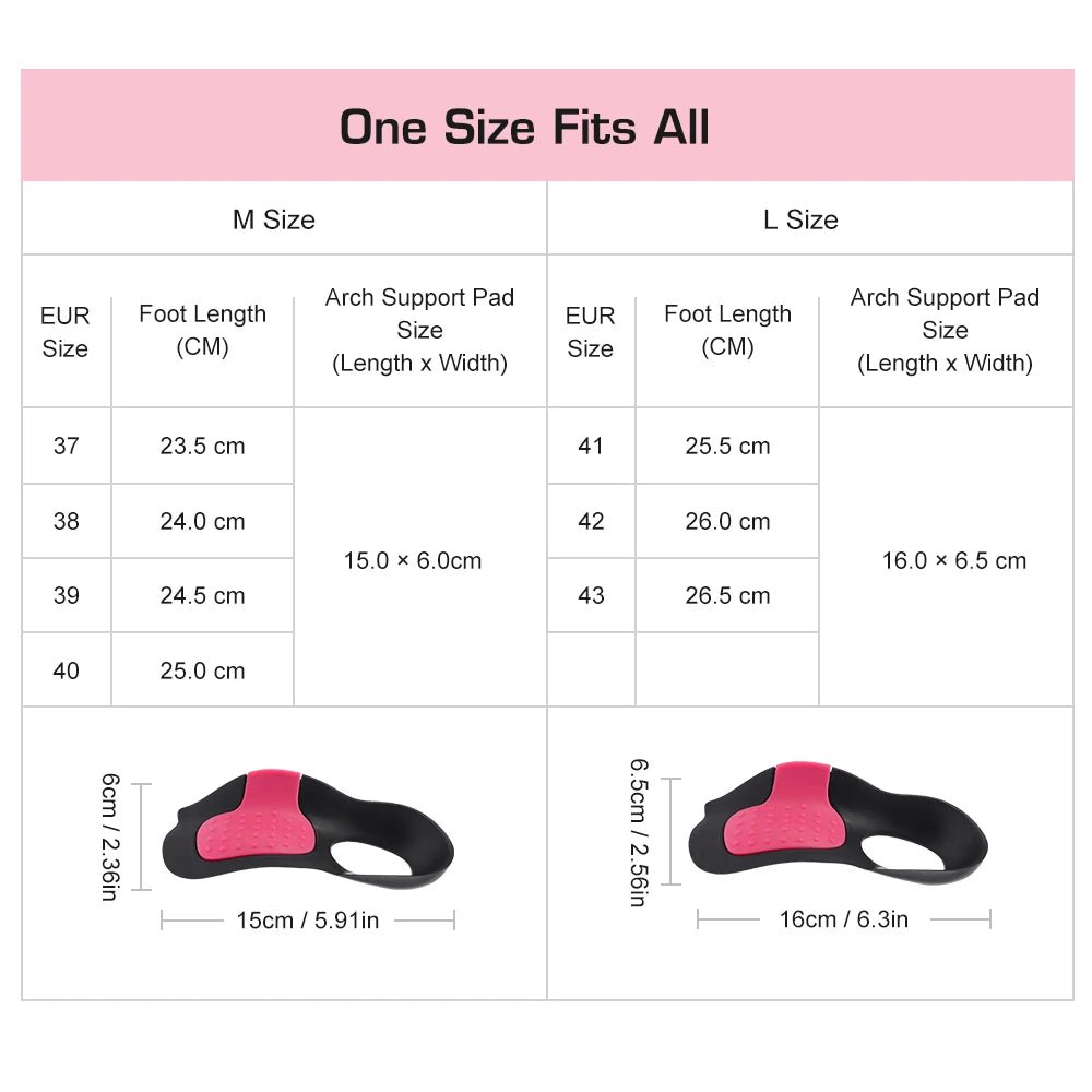 Orthopedic Arch Support Pads and Flat Foot Insoles for Daily Pain Relief - 13