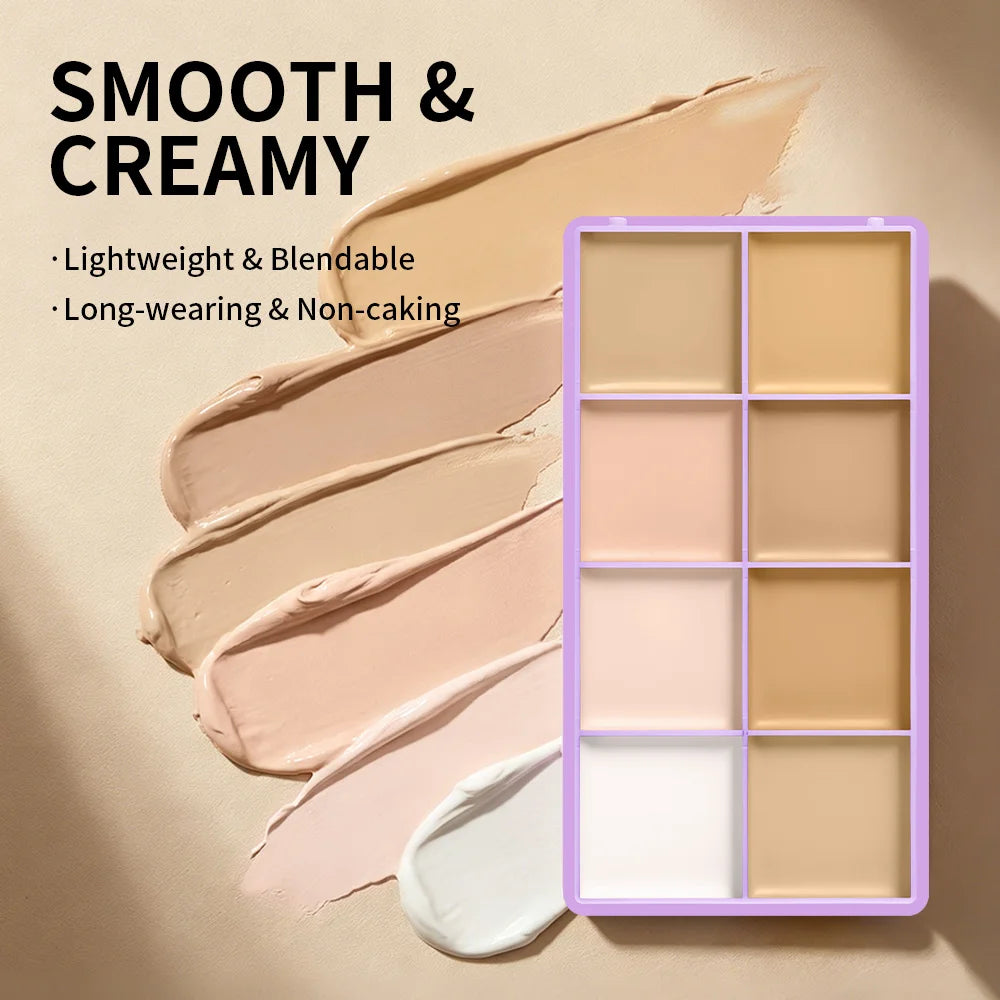 Cream Concealer Palette and Contour Kit for Professional Face Makeup Looks - 11
