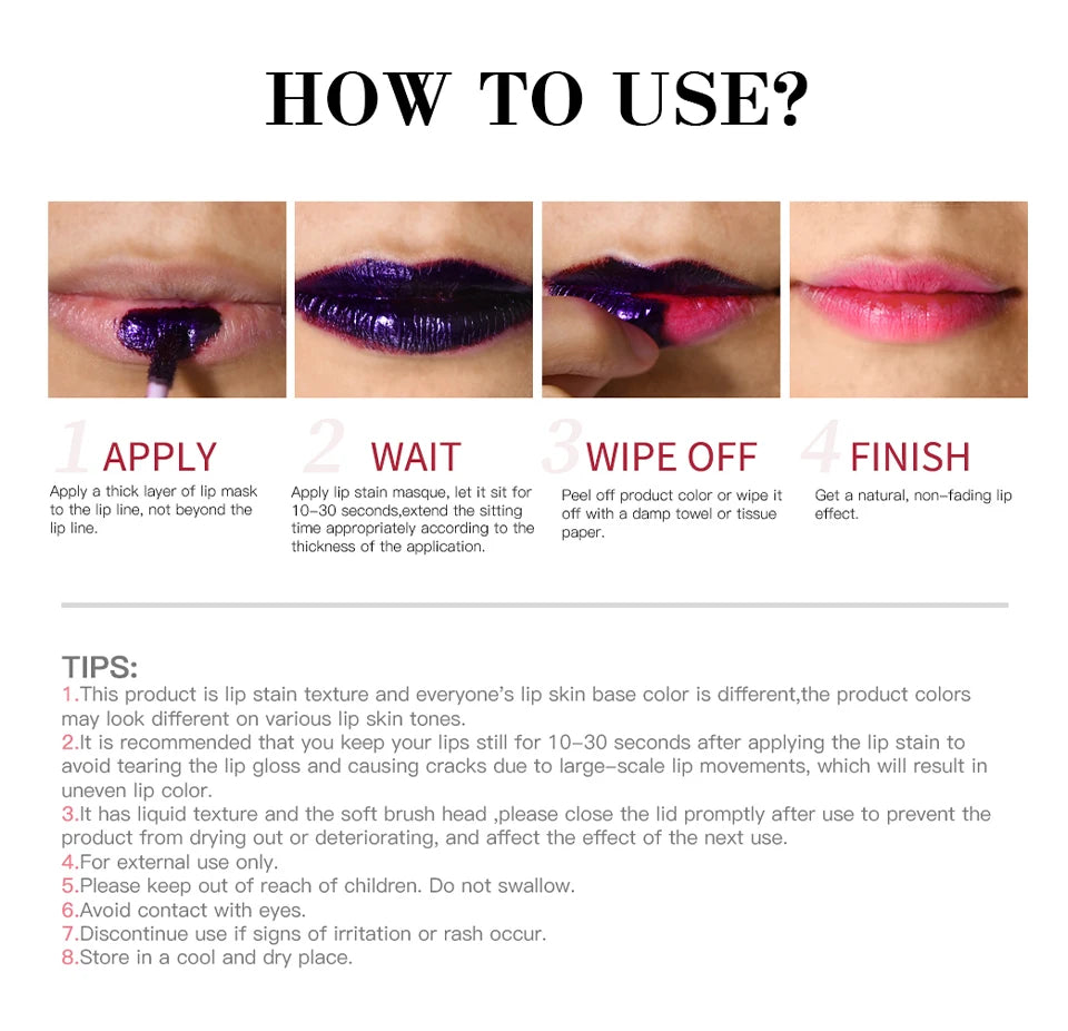 Peel Off Lip Stain and Transfer Proof Lip Tint for Long Lasting Matte Finish - 15