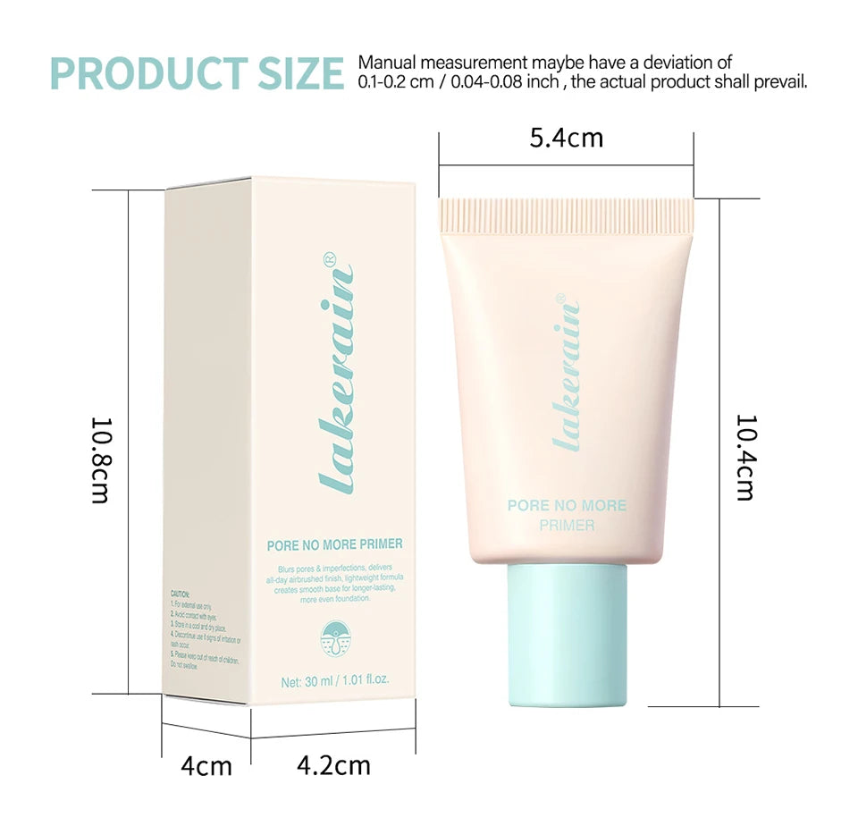 Pore Minimizing Primer and Face Makeup Base for Smooth Long Lasting Finish