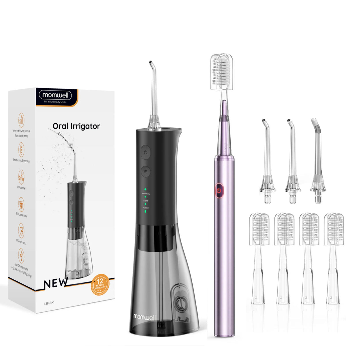 Water Flosser and Electric Toothbrush Combo for Complete Oral Care Routine
