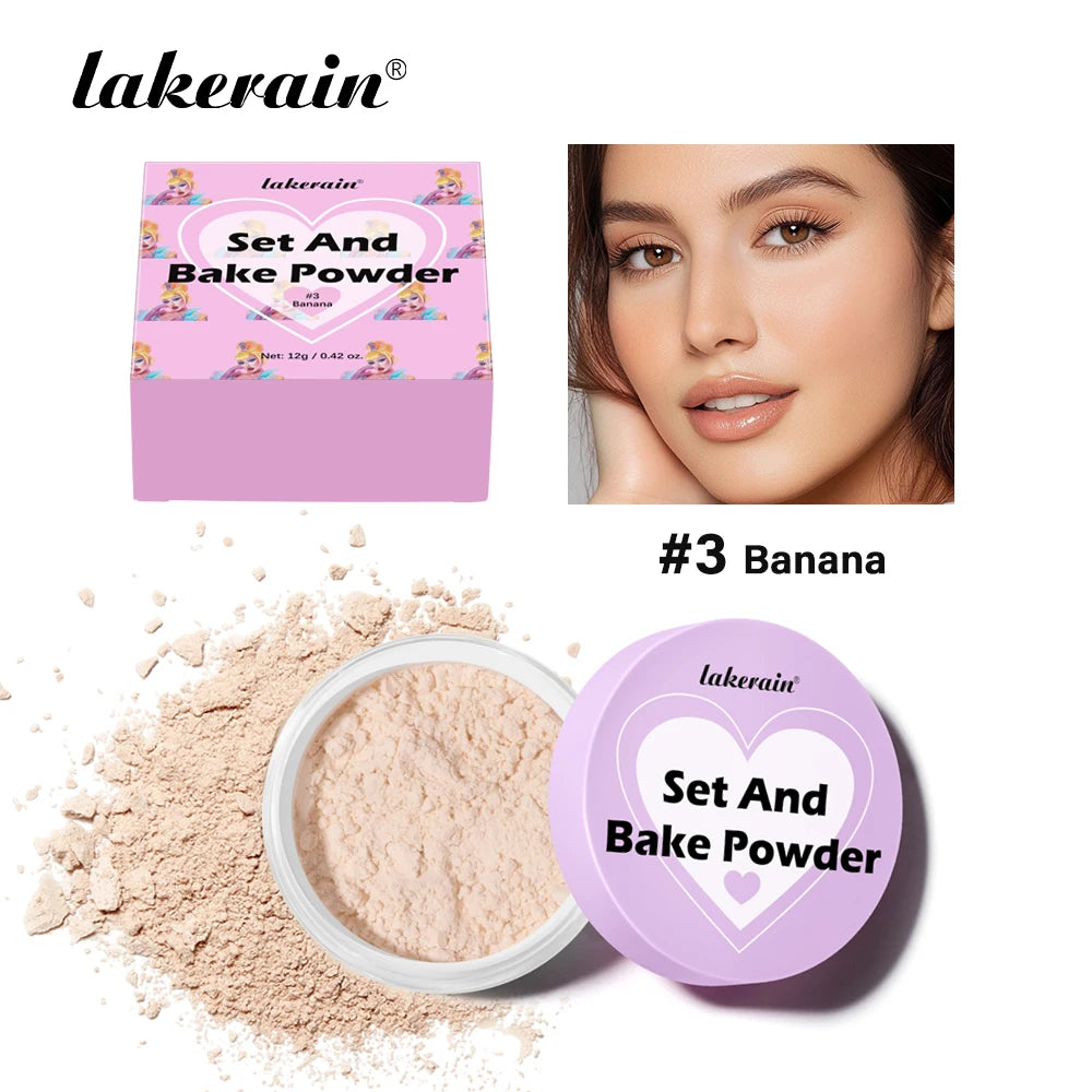 Set and Bake Powder and Oil Control Face Makeup for All Day Matte Finish
