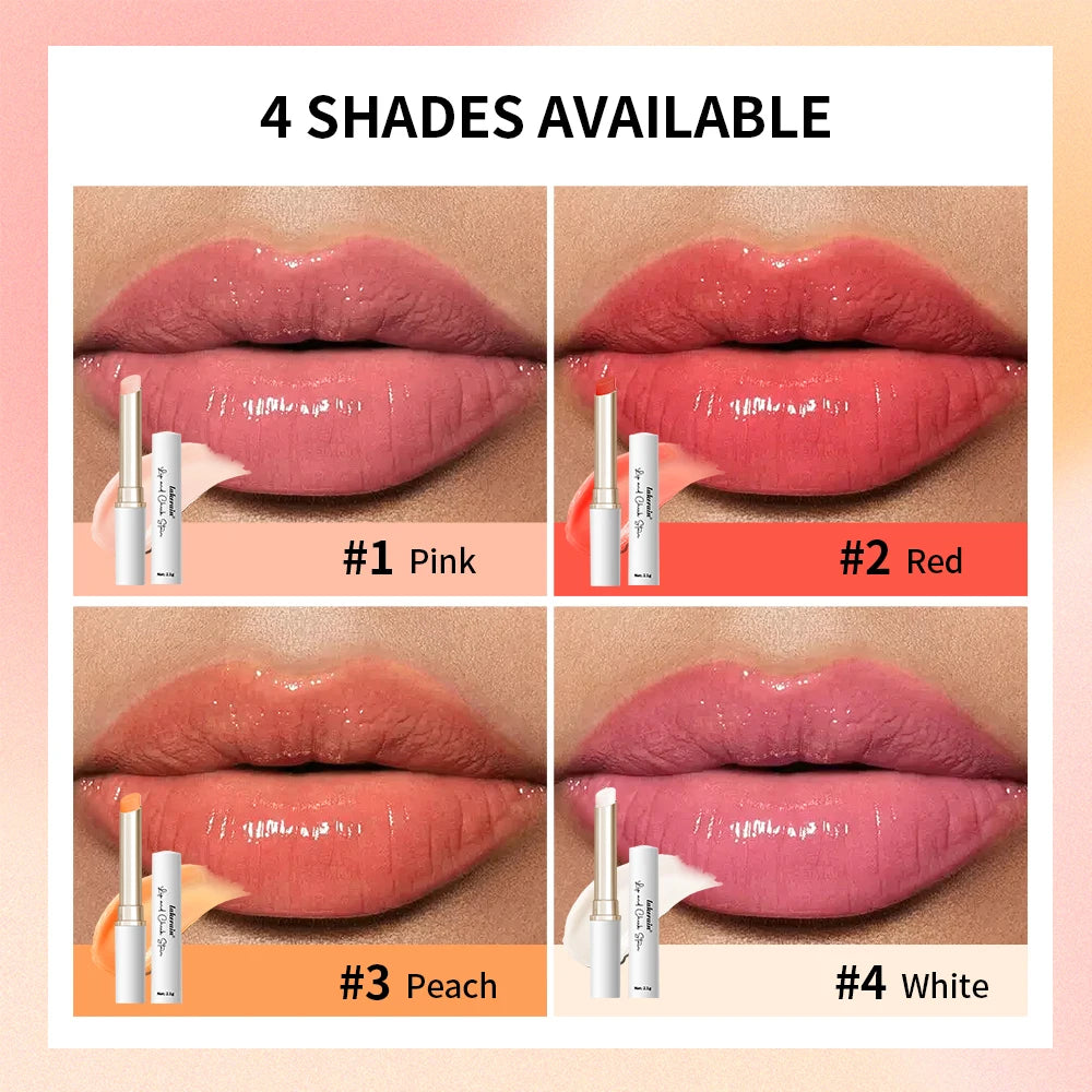 Lip and Cheek Stain and pH Color Changing Balm for Natural Daily Makeup Looks