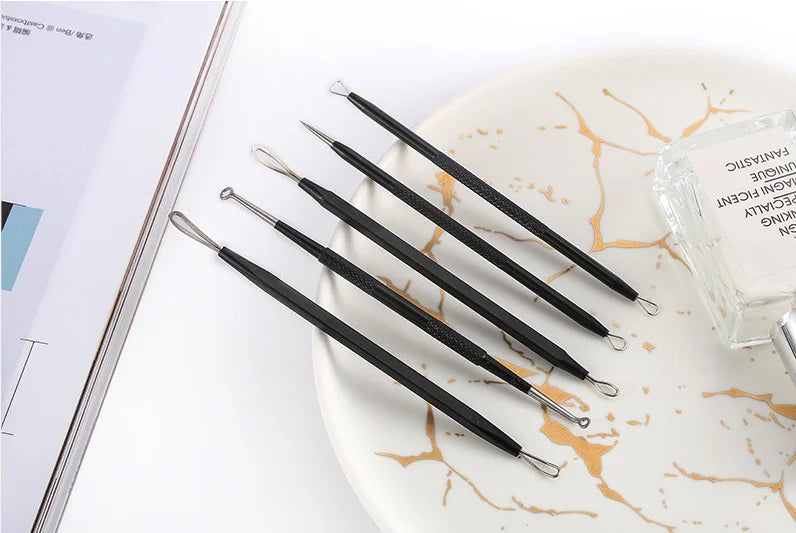 Blackhead Remover Kit and Pimple Popper Tools for Clear Facial Skin Care - 20