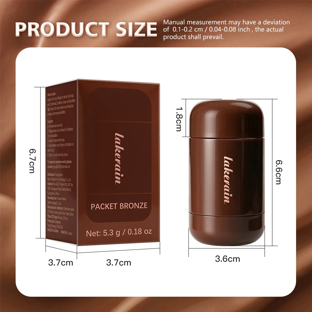 Cream Contour Stick and Bronzer Makeup for Daily Sculpting and Face Defining - 15