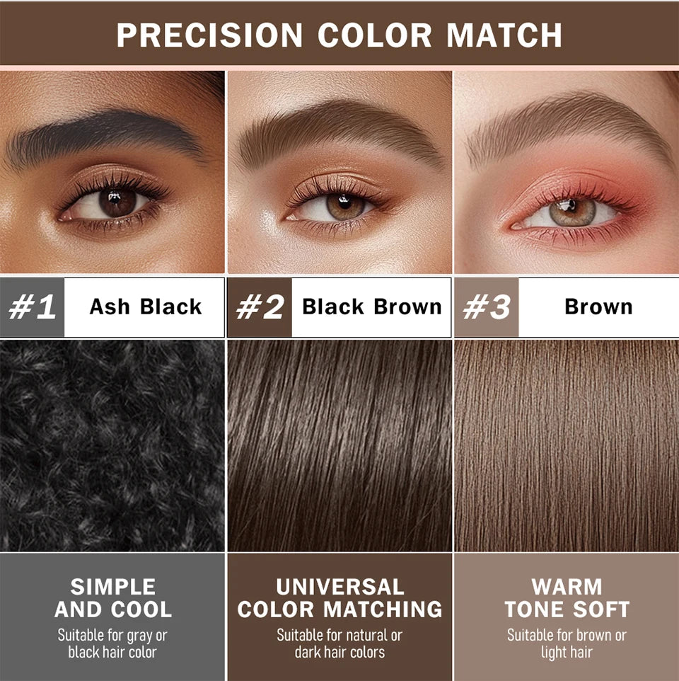 Liquid Eyebrow Pen and Tattoo Brow Tint for Natural Definition and Daily Makeup