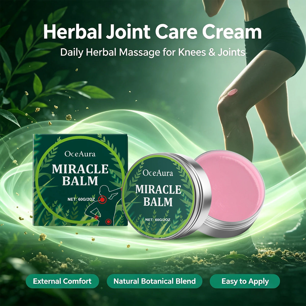 Herbal Body Massage Balm and Muscle Relief Cream for Daily Joint Soreness