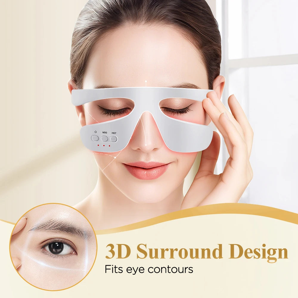 3D Eye Massager and Light Therapy Mask for Relieving Eye Fatigue at Home - 14