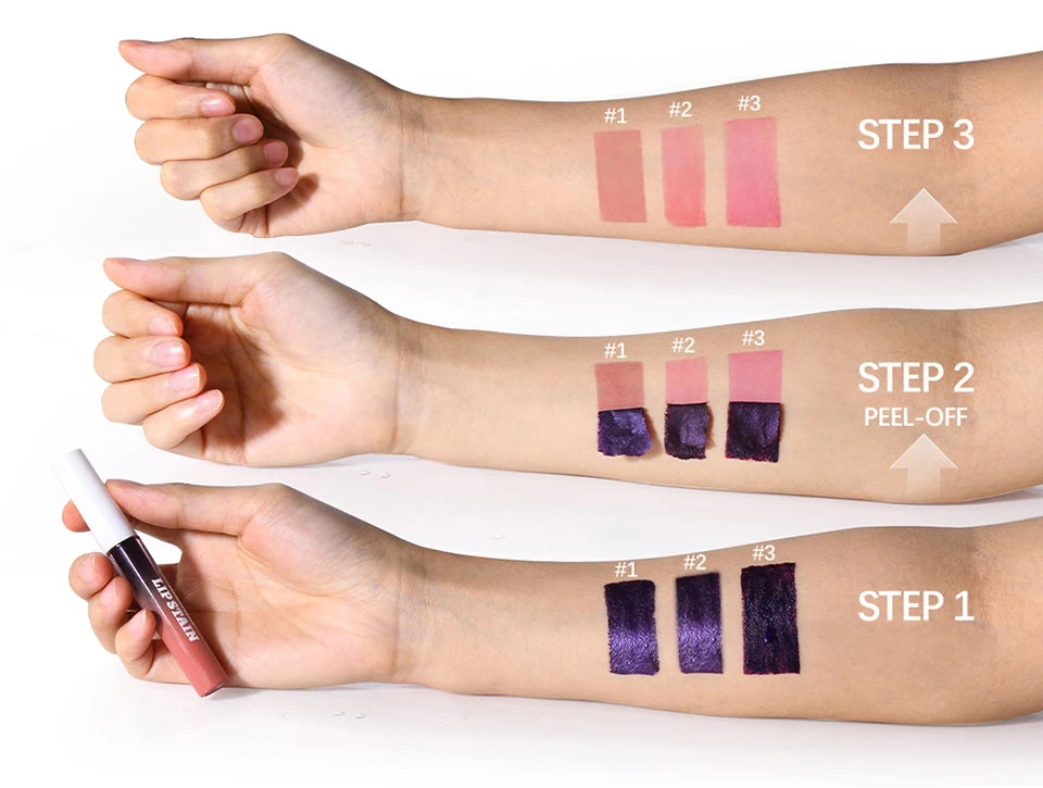 Peel off Lip Stain and Waterproof Lip Tint for Long Lasting Daily Makeup