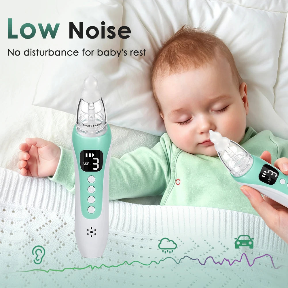 Electric Nasal Aspirator and Baby Nose Sucker for Newborns and Toddler Care - 5