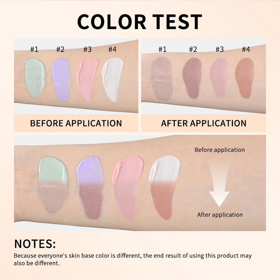 Color Changing Foundation and Liquid Face Concealer for Daily Natural Makeup Looks