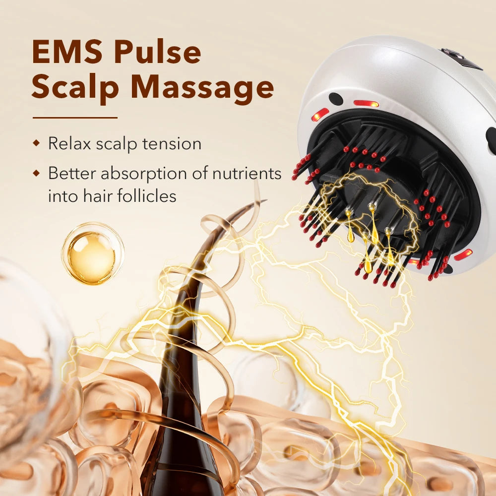 Electric Scalp Massager and Hair Oil Applicator for Daily Refreshing Scalp Care - 4