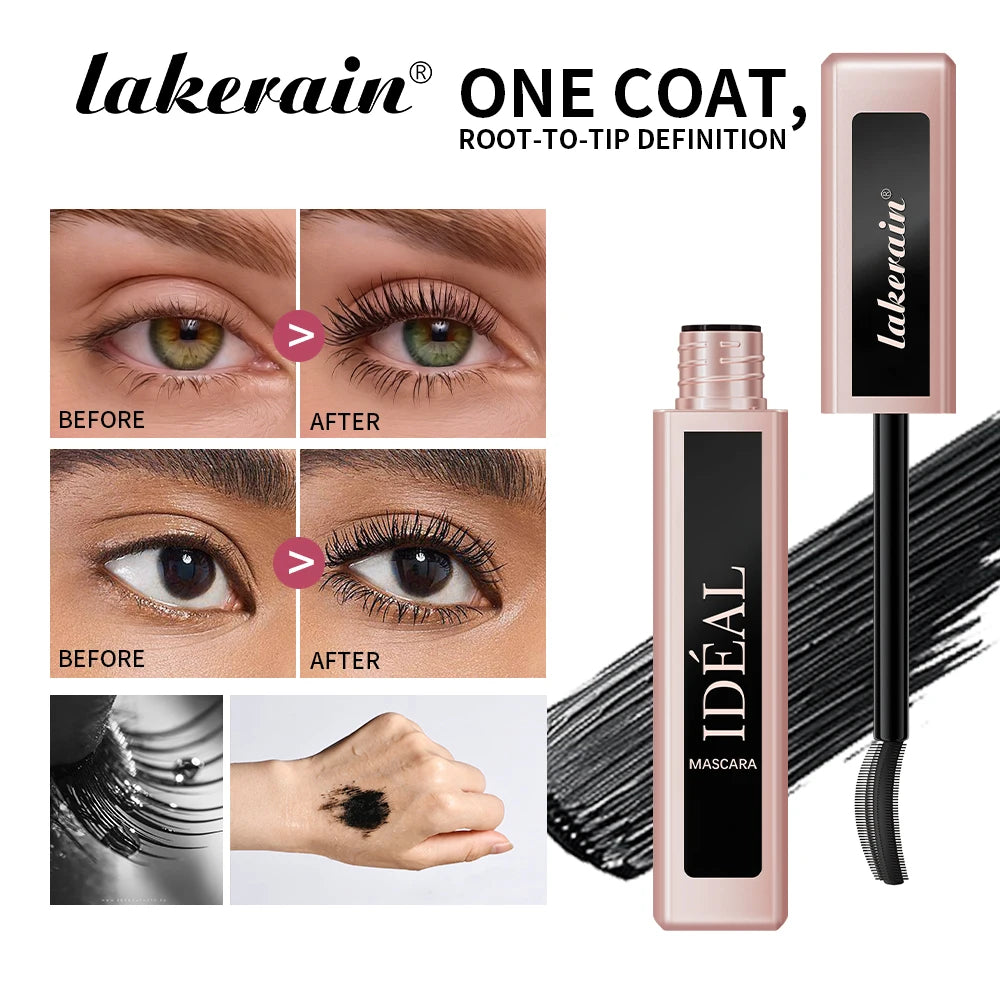 Lengthening Mascara and Volumizing Eyelash Makeup for Daily Beauty Routine