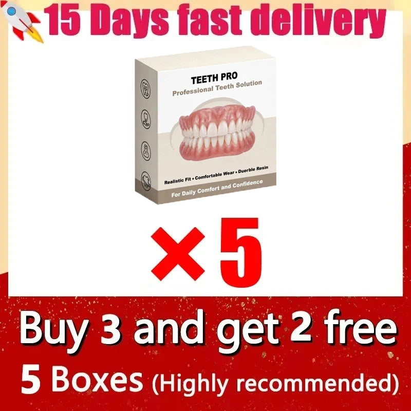 Soft Silicone Dentures and Cosmetic False Teeth for Adults seeking a bright smile - 12