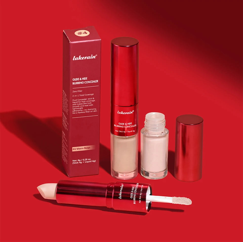 Glide and Hide Blurring Concealer and Full Coverage Foundation for Daily Makeup - 18