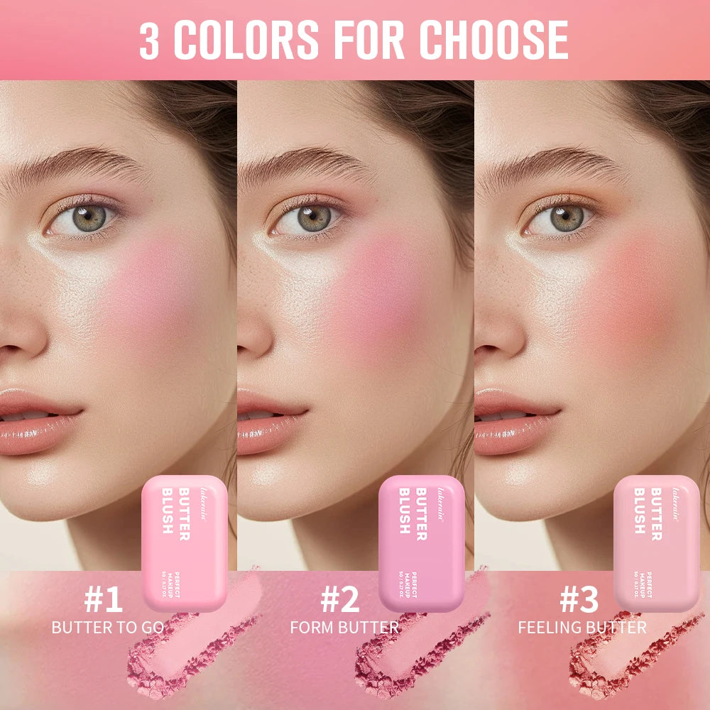 Butter Blush and Cream Face Powder for Long Lasting Natural Makeup Look - 4