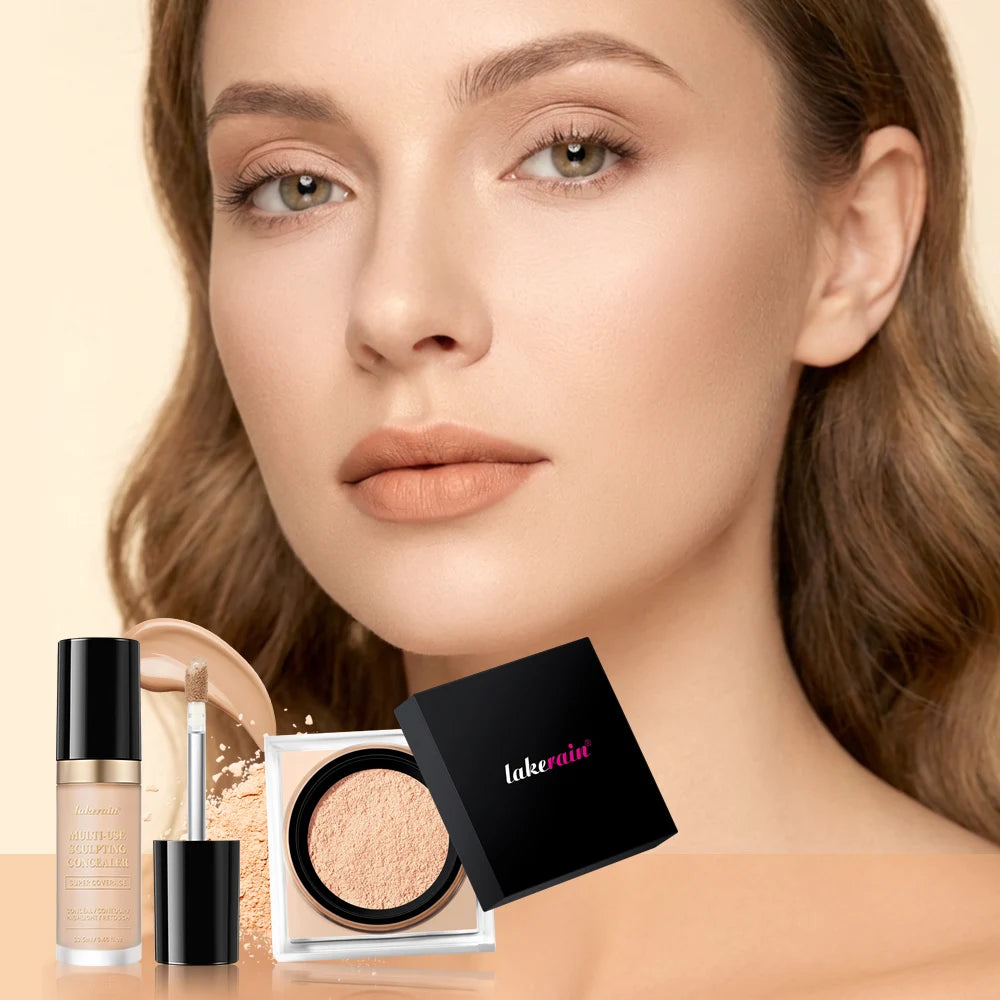 Face Makeup Set and Concealing Powder Kit for Flawless Daily Beauty Routines