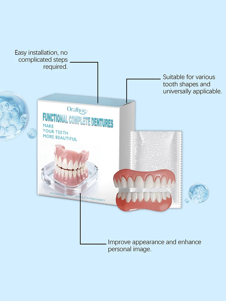Fake Teeth Dentures and Instant Smile Veneers for Daily Confidence and Oral Care - 12