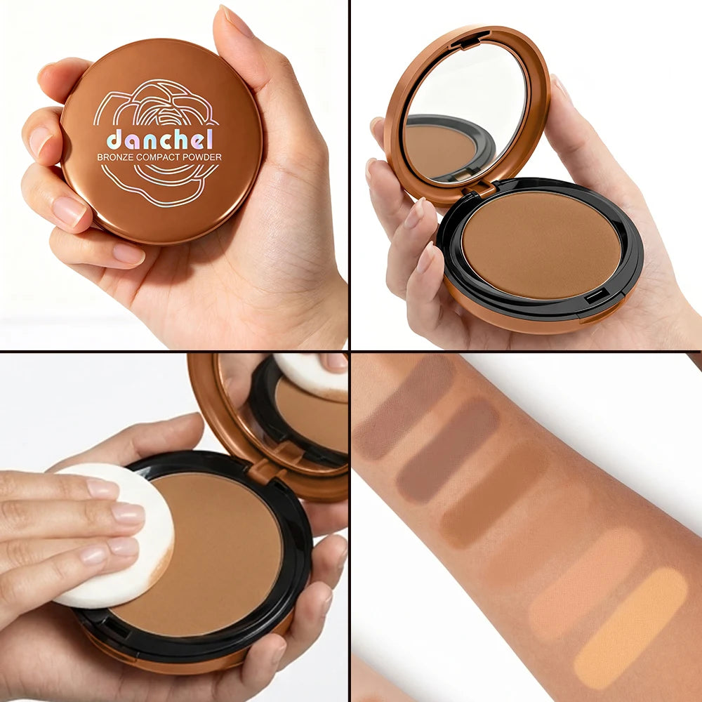 Matte Bronze Powder and Pressed Setting Powder for a Natural Sun Kissed Look - 6