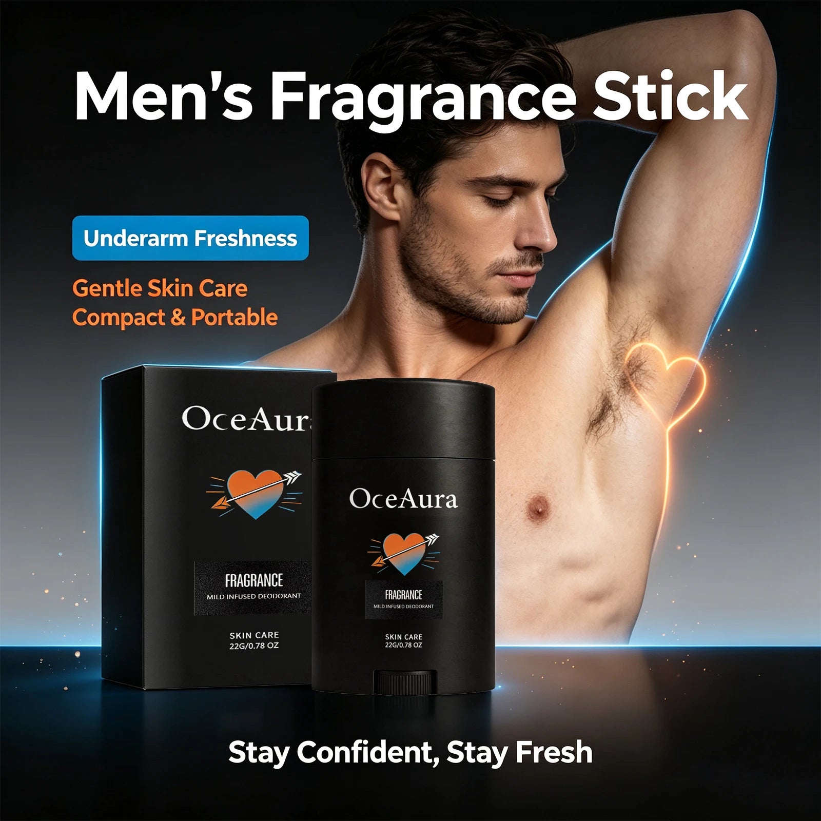 Men Solid Deodorant Stick and Underarm Odor Control for Daily Freshness - 6
