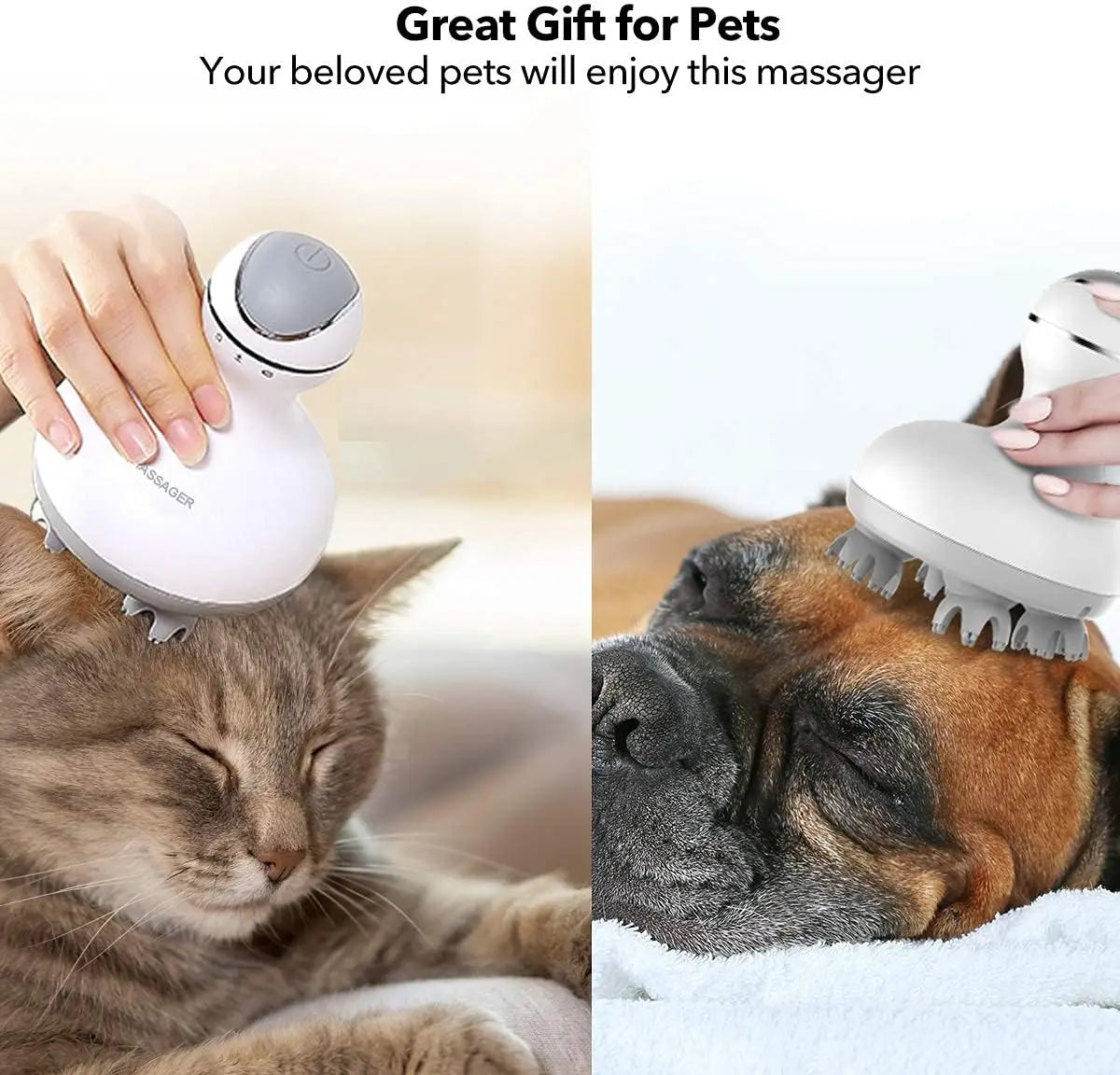 Electric Scalp Massager and Handheld Head Scratcher for Deep Stress Relief - 6