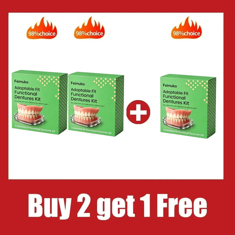 Soft Silicone Snap On Dentures and Instant Smile Teeth for Daily Wear and Events