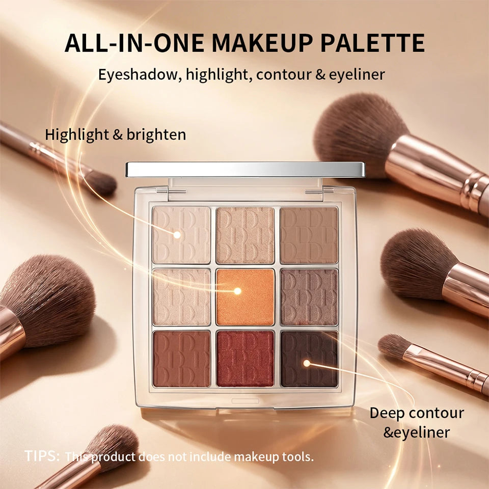 Eyeshadow Palette and Makeup Kit for Daily Looks and Professional Eye Styling - 10