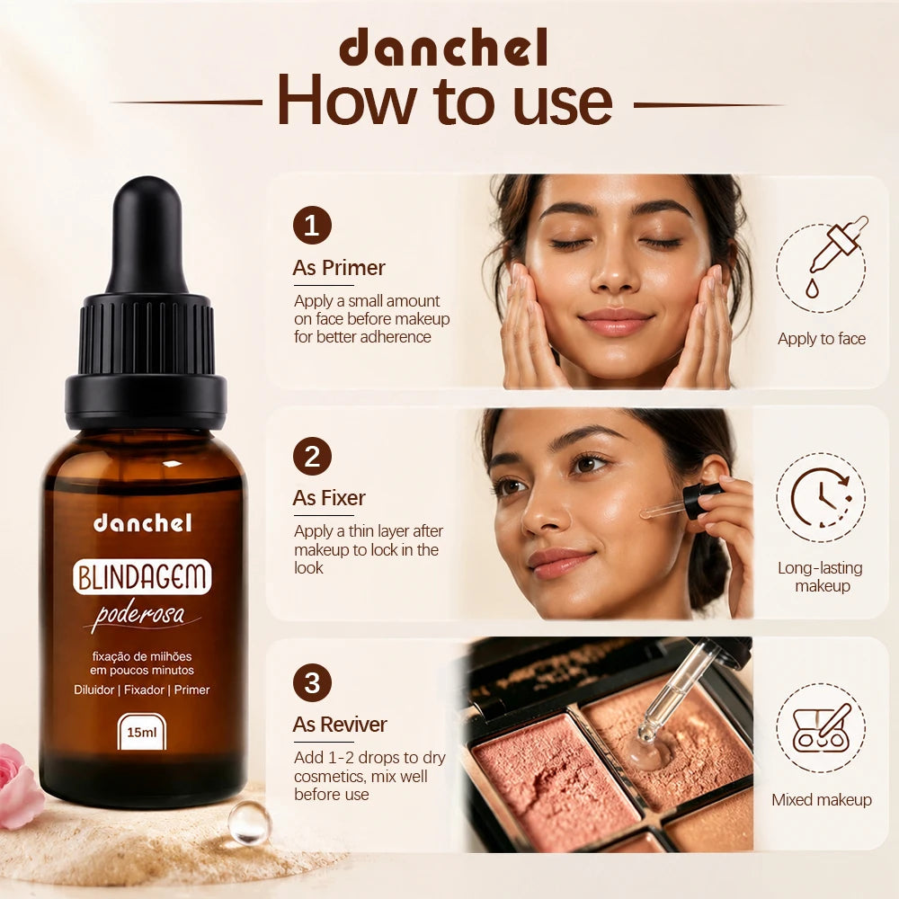 Makeup Primer and Face Fixer Serum for Long Lasting Waterproof Foundation Application