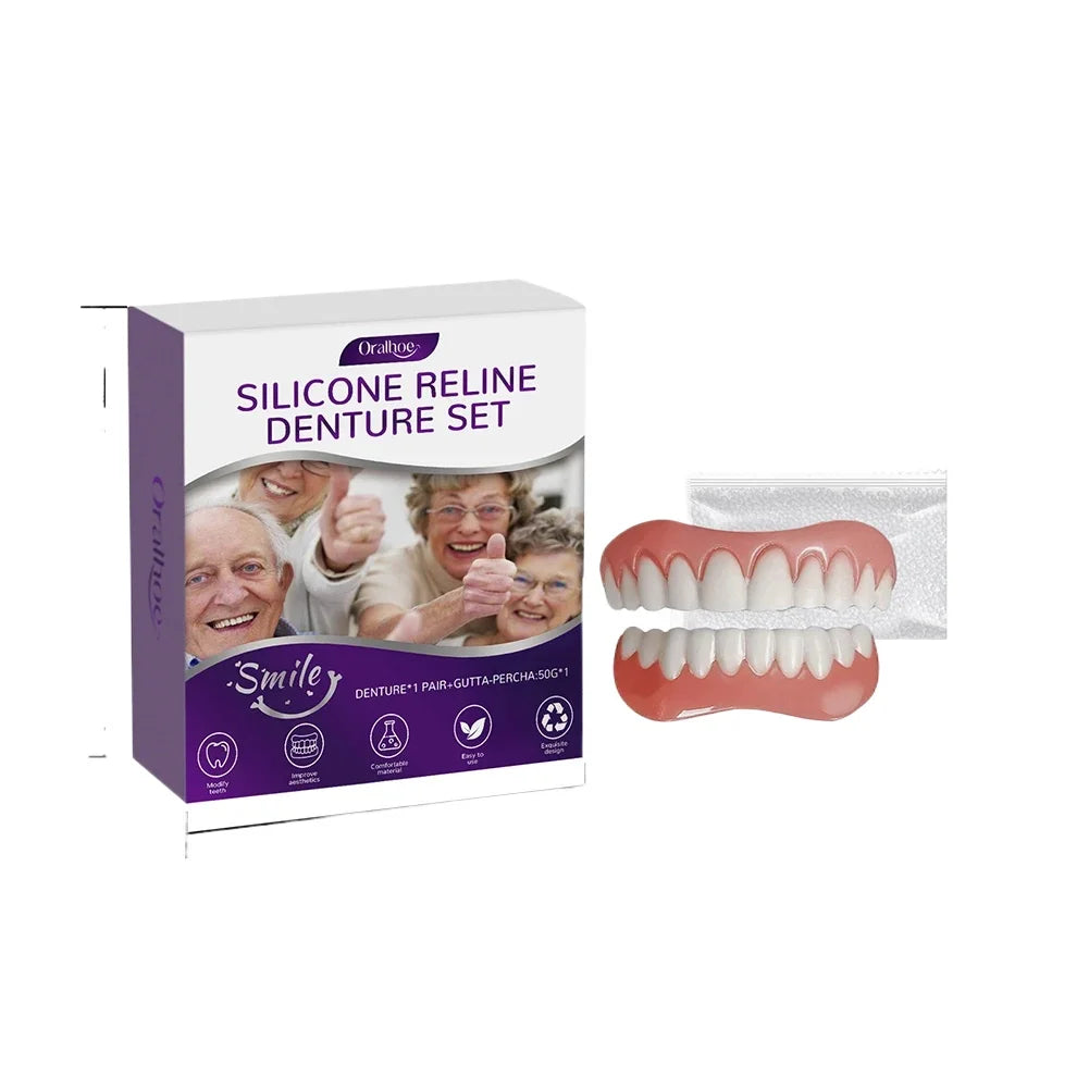 Denture Reline Kit and False Teeth Care Set for Daily Dental Comfort and Maintenance