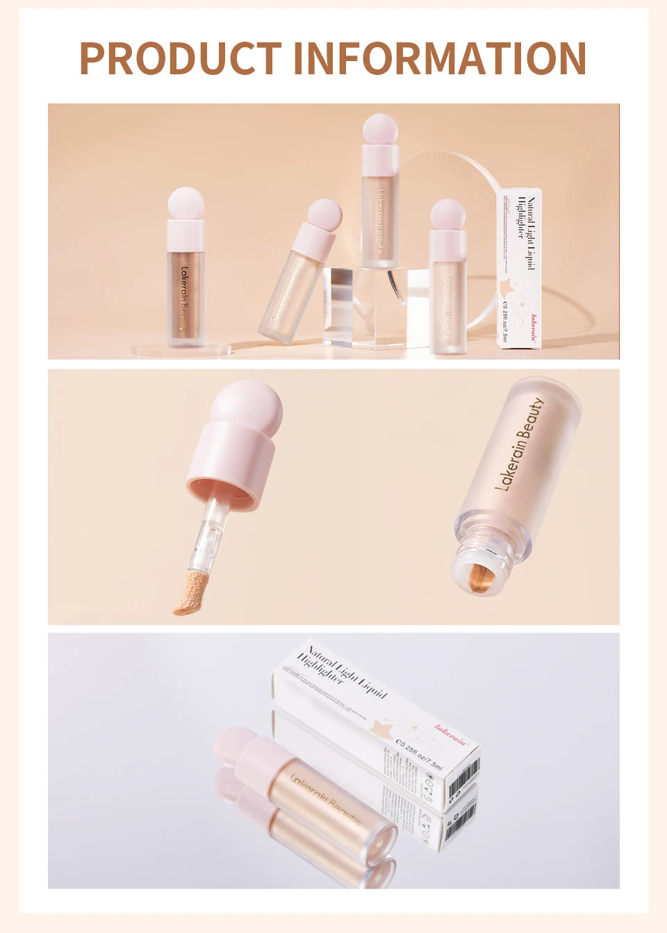 Liquid Highlighter and Shimmer Makeup Luminizer for Radiant Glow and Beauty - 21