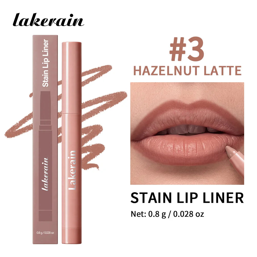 Stain Lip Liner and Matte Contour Pen for Defined Lips and Long Lasting Wear