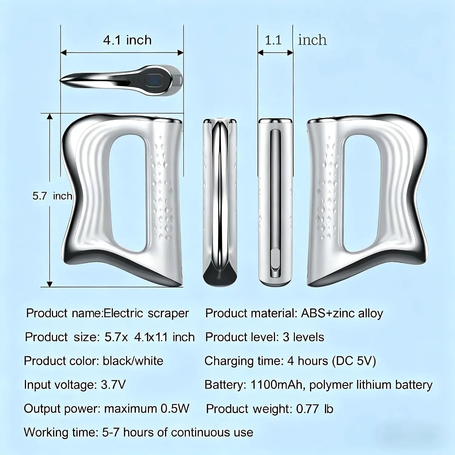 Electric Fascia Knife and Muscle Scraper Tool for Deep Tissue Body Recovery - 6