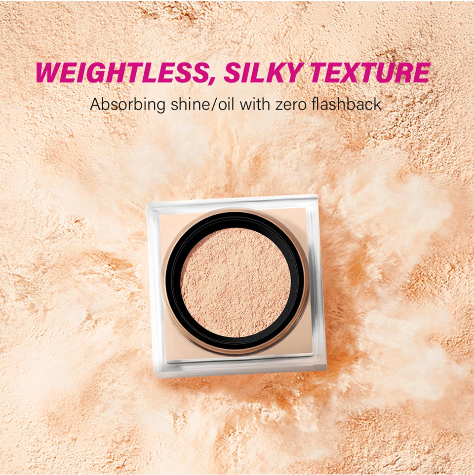 Loose Setting Powder and Finishing Makeup Translucent Powder for Flawless Skin