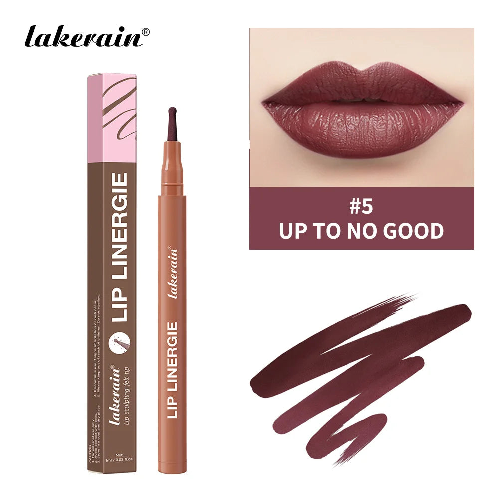 Lip Liner Stain and Waterproof Lip Contour Pen for Precise Long Lasting Makeup