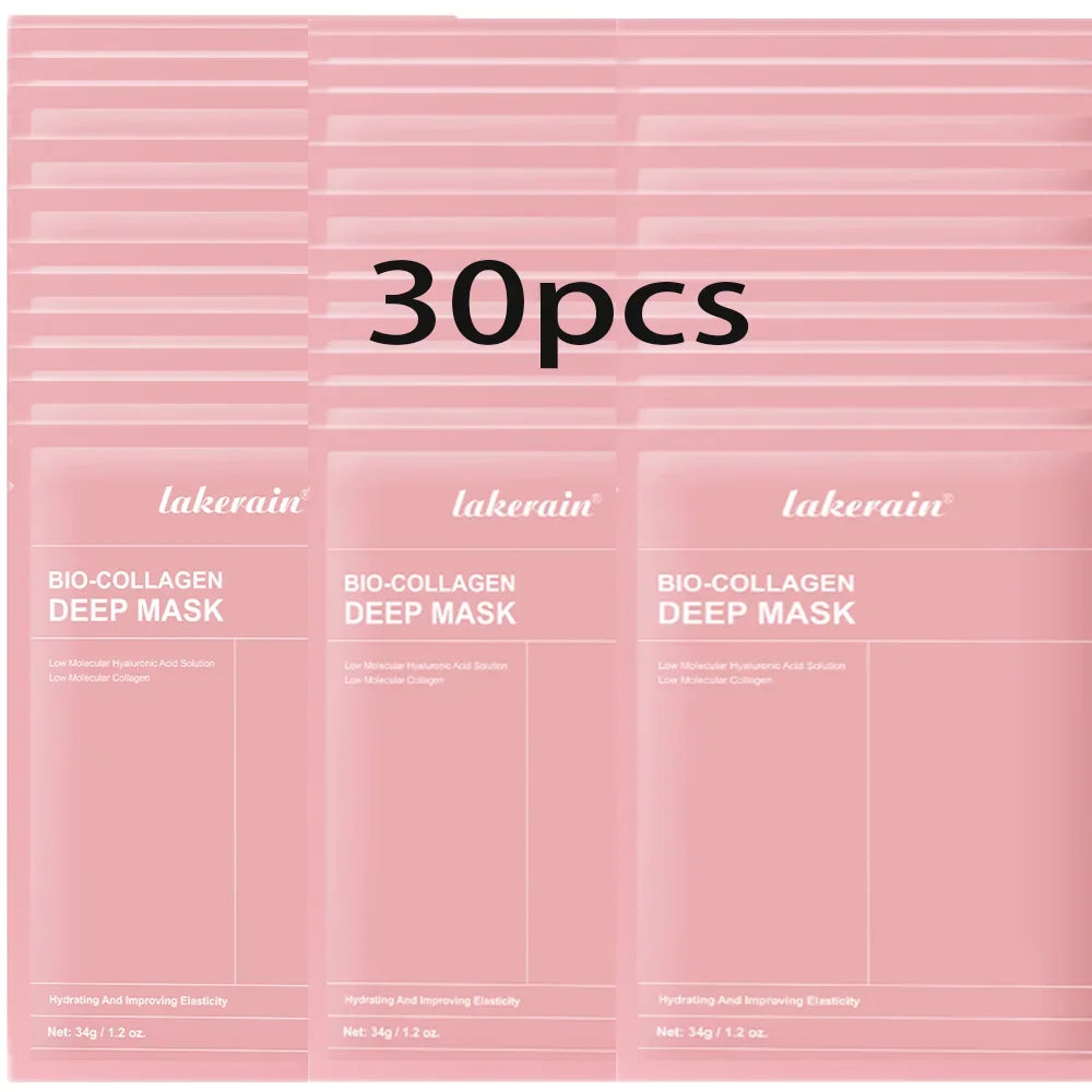 Bio Collagen Face Mask and Deep Hydrating Sheet for Overnight Skin Rejuvenation